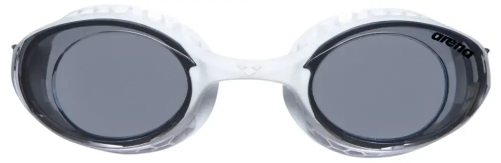 משקפת שחייה Arena AIR-SOFT צבע SMOKED-WHITE מבט קדמי