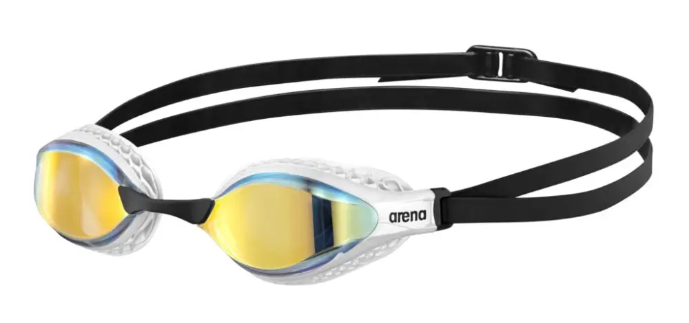 משקפת שחייה Arena AIR-SPEED MIRROR צבע YELLOW COPPER-WHITE