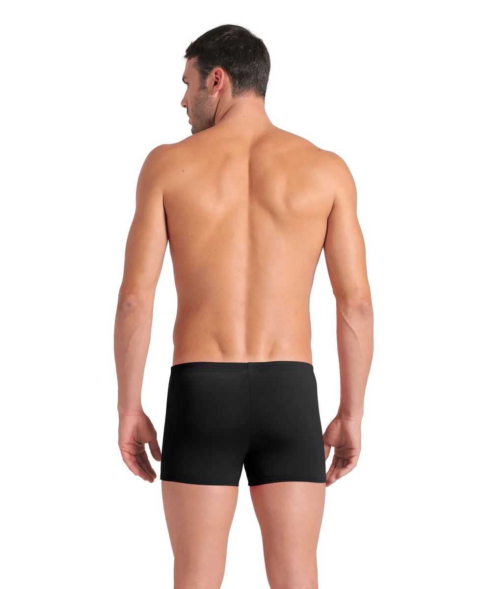 בגד ים מכנסון גברים ארנה TEAM SWIM SHORT SOLID שחור BLACK-WHITE – מאחור