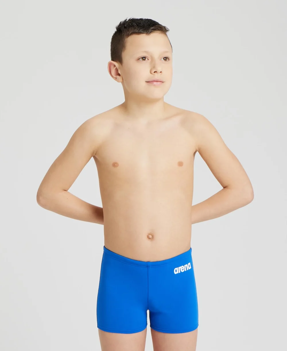 בגד ים מכנסון בנים TEAM SWIM SHORT SOLID – 720-ROYAL-WHITE