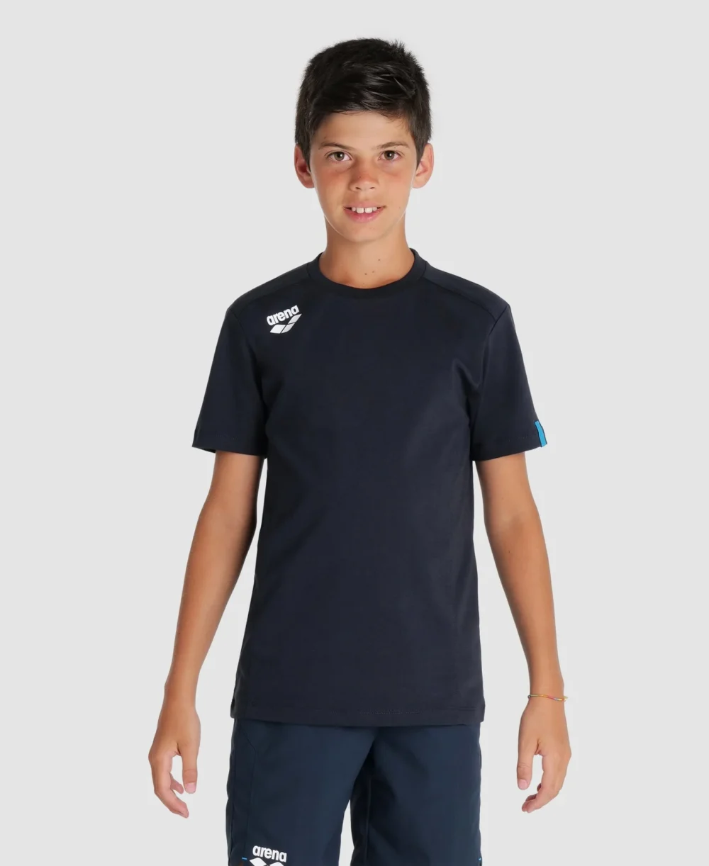 חולצת טי ילדים ונוער ארנה JR TEAM T-SHIRT PANEL בצבע נייבי