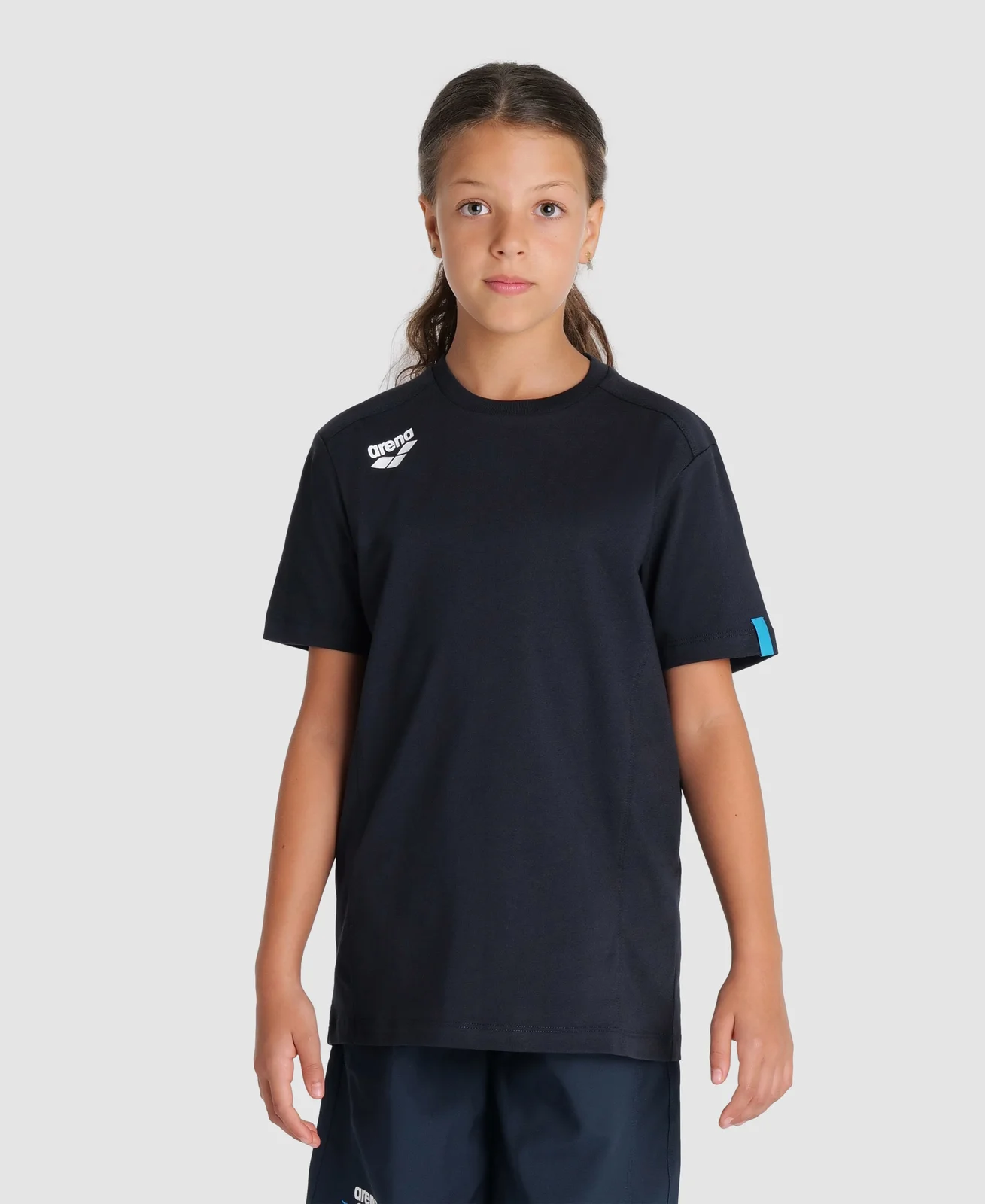חולצת טי ילדים ונוער ארנה JR TEAM T-SHIRT PANEL בצבע נייבי