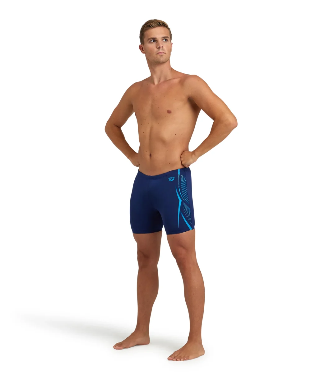 בגד ים טייץ מקוצר גברים ARENA FEATHER SWIM MID JAMMER – 700-NAVY