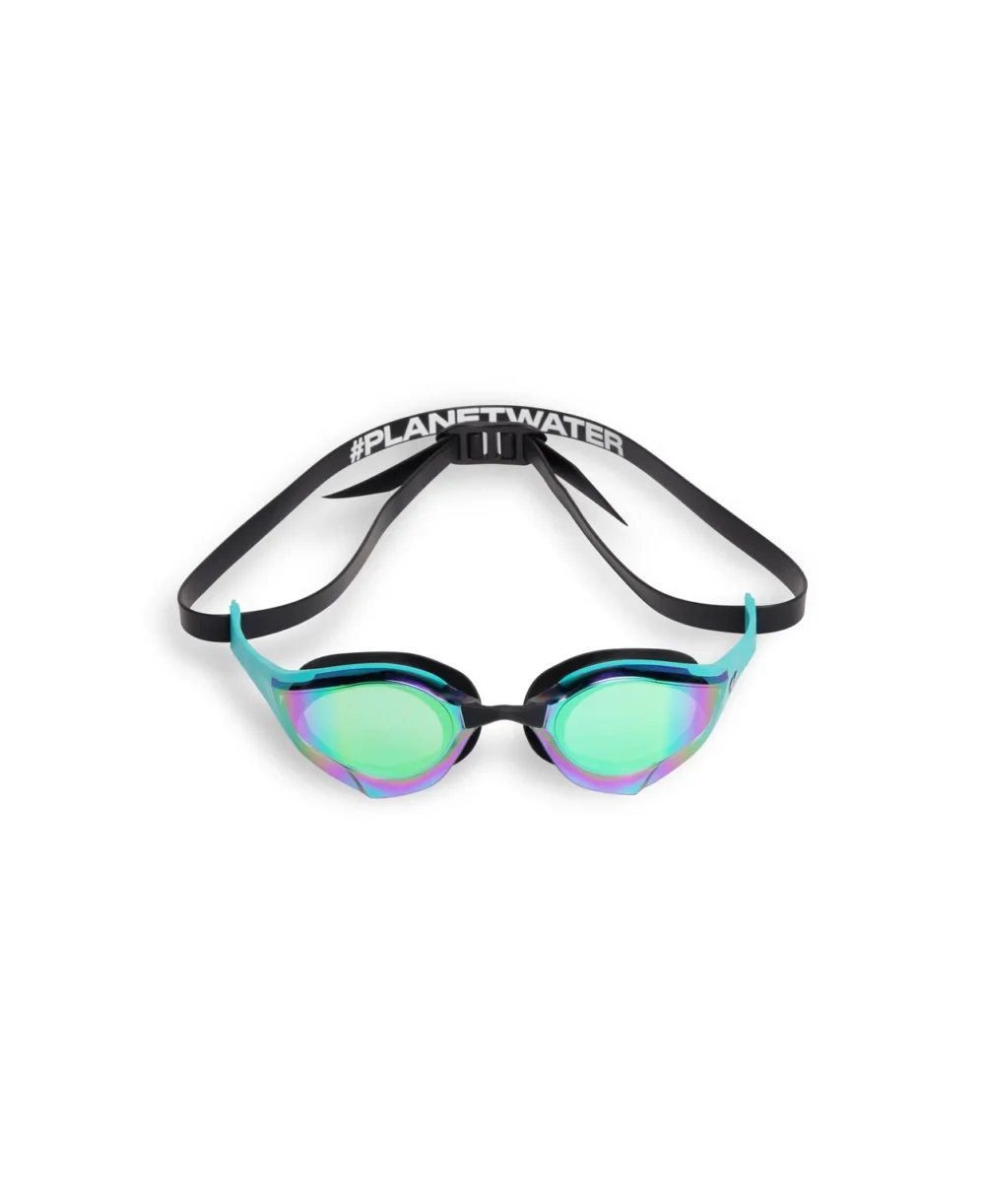 משקפת שחייה arena Cobra Edge Swipe Mirror אמרלד-פיקוק-שחור (180) – מבט עליון